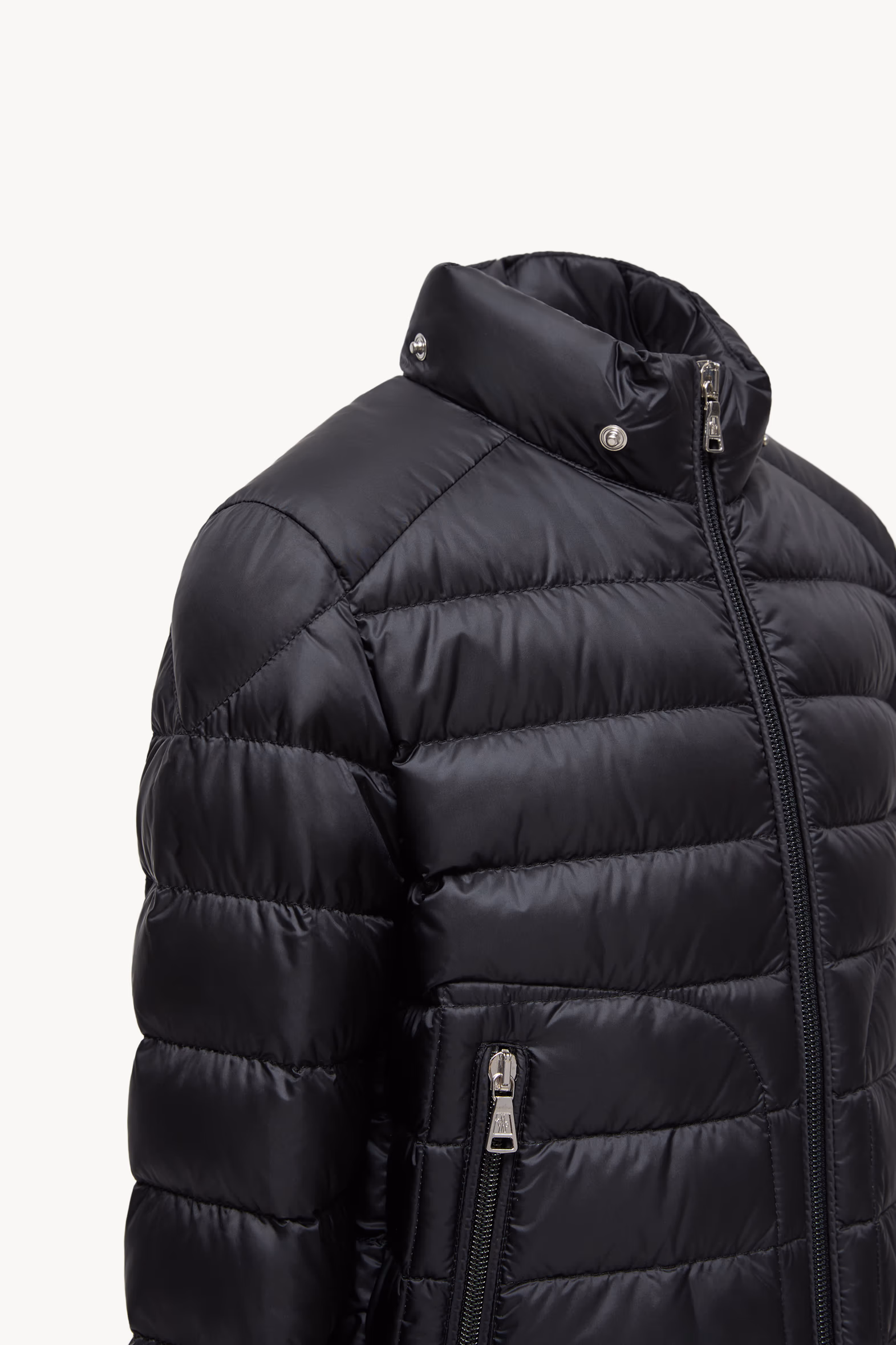 Lauros Hooded Down Jacket Boy Black Moncler 4